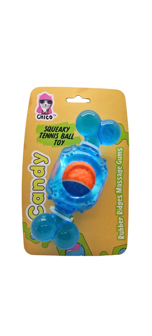 Squeaky Tennis Ball Toy (Candy)
