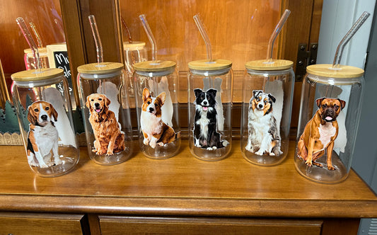 Dog Glass Cup