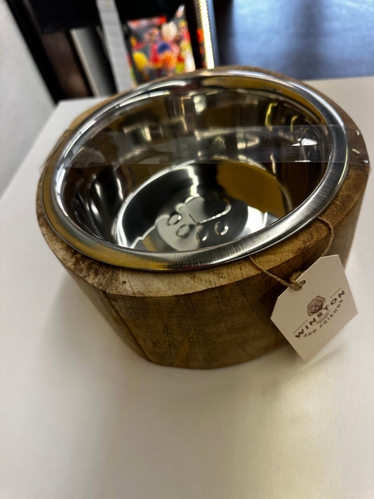 Wood Water Bowl- Medium