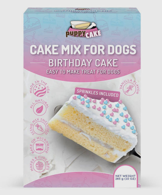 Puppy Cake Mixes with Icing