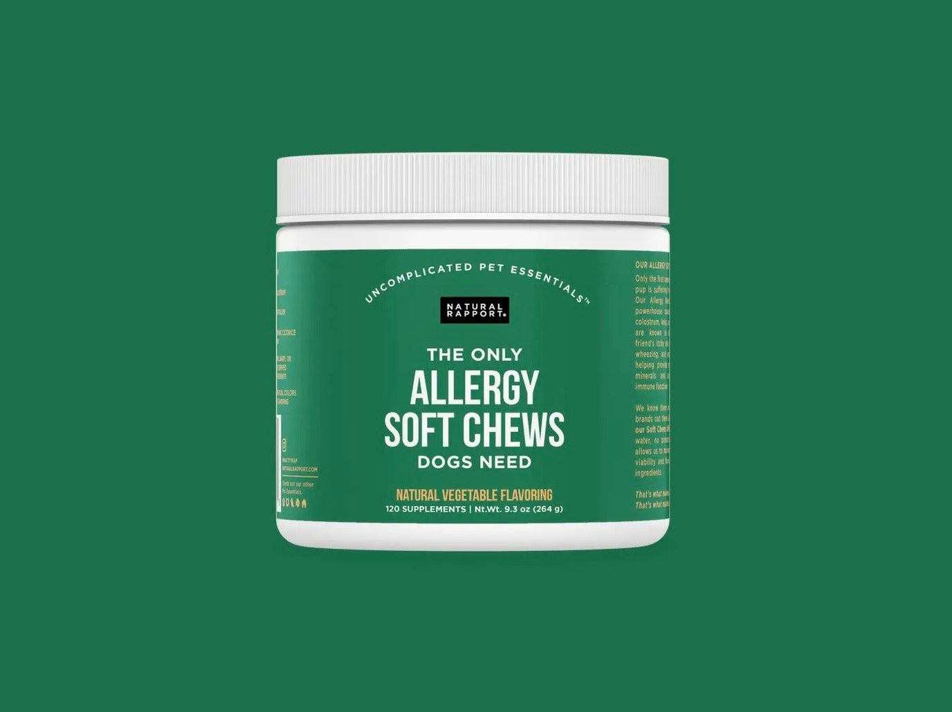 Allergy Soft Chews- 120 count jar
