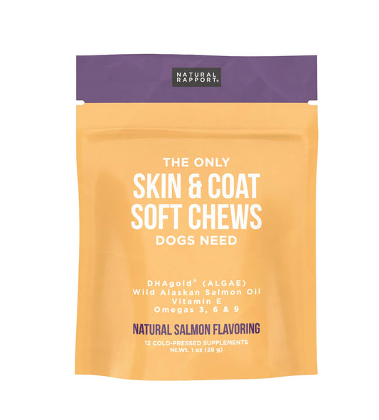 Skin & Coat Soft Chews 12 count pouch