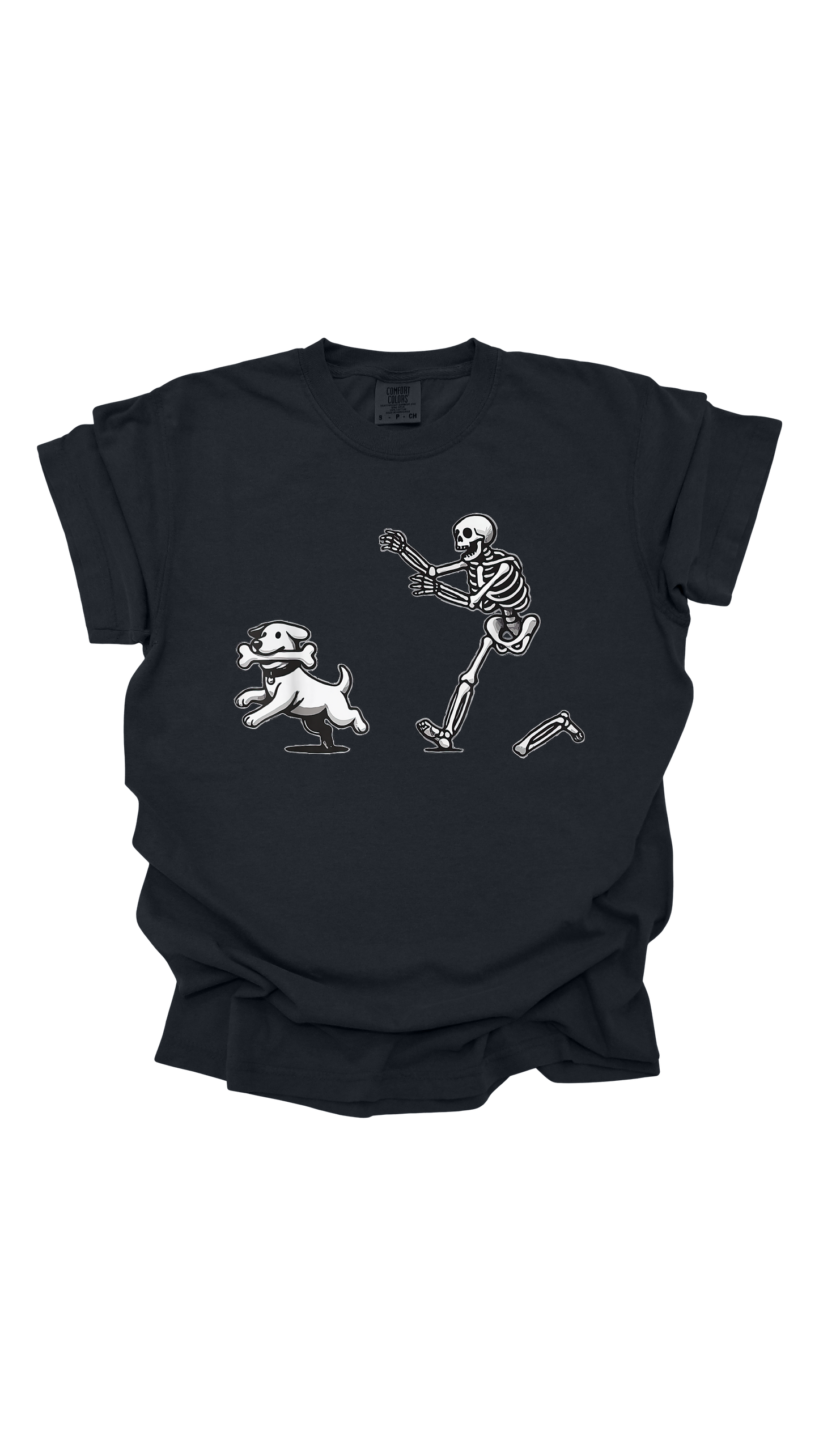Skeleton Chasing Dog