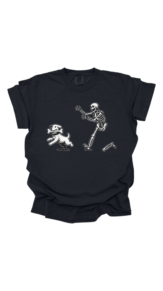 Skeleton Chasing Dog