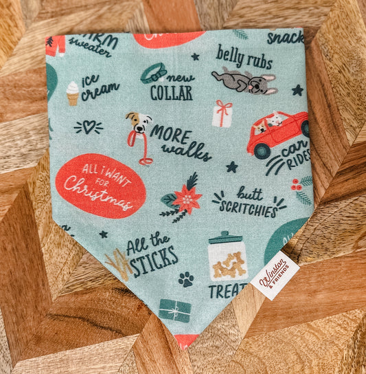 All I Want for Christmas Bandana